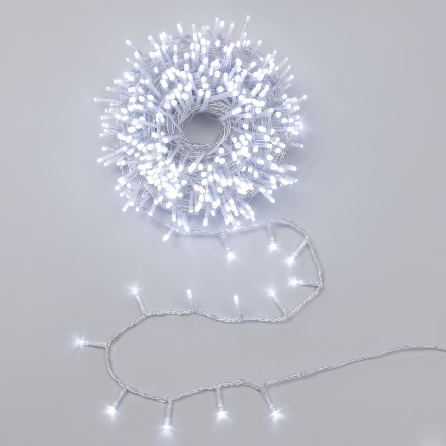 Aigostar - LED guirlande de Noël d'extérieur 150 LED / 8 fonctions 10,3 m IP44 blanc froid