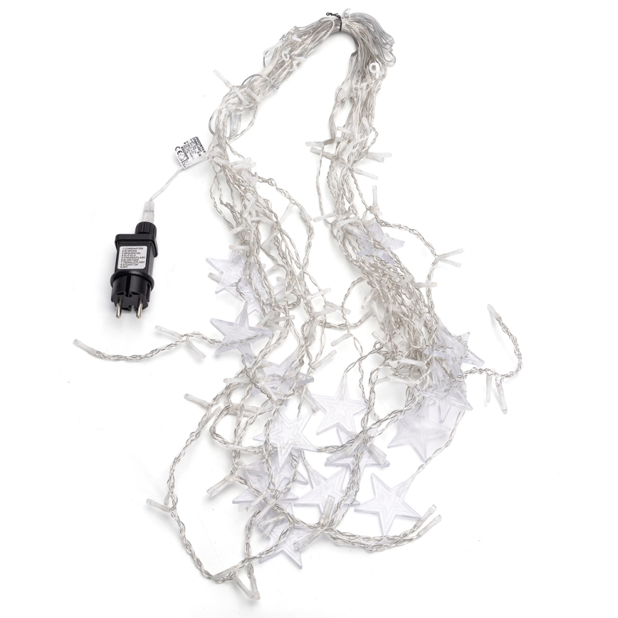 Aigostar - Guirlande de Noël LED extérieure 168xLED/8 fonctions 3x1,5m IP44 blanc chaud étoiles