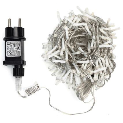 Aigostar - LED guirlande de Noël d'extérieur 200 LED/8 fonctions 13 m IP44 blanc chaud