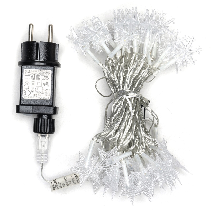 Aigostar - LED Guirlande de Noël d'extérieur 50xLED/8 fonctions 8m IP44 blanc chaud