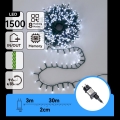 Aigostar - LED guirlande de Noël extérieure 1500xLED/8 fonctions 33m IP44 blanc froid