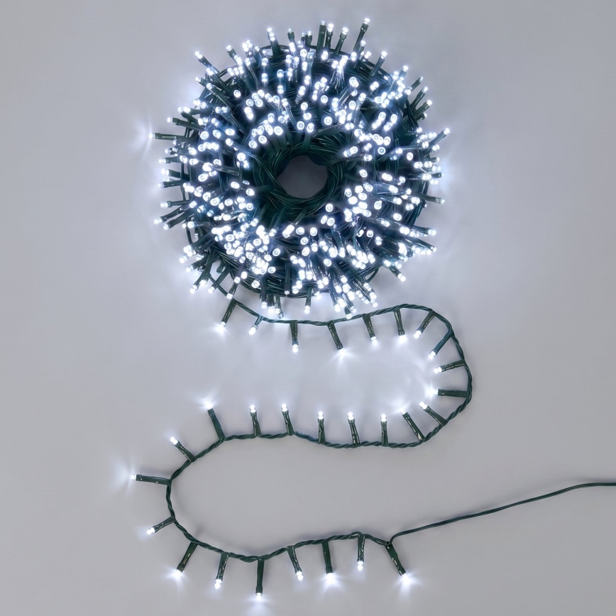 Aigostar - LED guirlande de Noël extérieure 1500xLED/8 fonctions 33m IP44 blanc froid