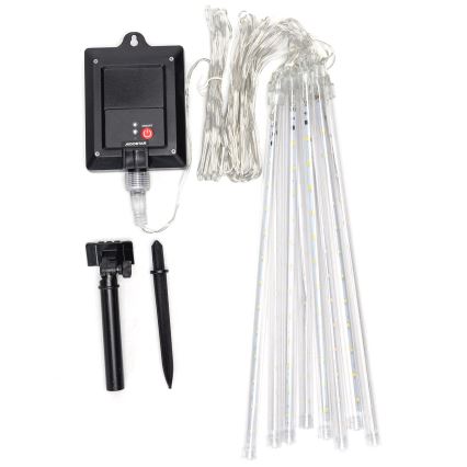 Aigostar - Guirlande solaire de Noël 192 LED, 8 m, IP65, 1200 mAh, blanc chaud