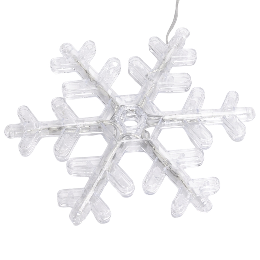Aigostar - Guirlande LED de Noël d'extérieur 84xLED/8 fonctions 1,2x1m IP44 blanc chaud flocons