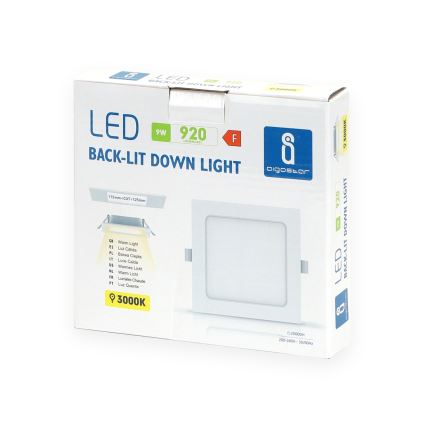 Aigostar - LED luminaire encastré LED/9W/230V 3000K 14,5x14,5 cm blanc