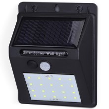 Aigostar - LED Luminaire solaire extérieur avec détecteur LED/1,11W/5,5V IP65