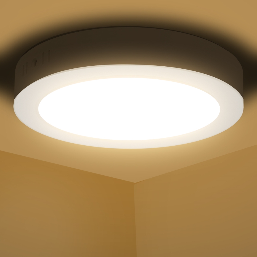 Aigostar - LED Plafonnier LED/12W/230V d. 17,4 cm 3000K blanc