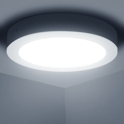 Aigostar - LED Plafonnier LED/12W/230V d. 17,4 cm 6500K blanc