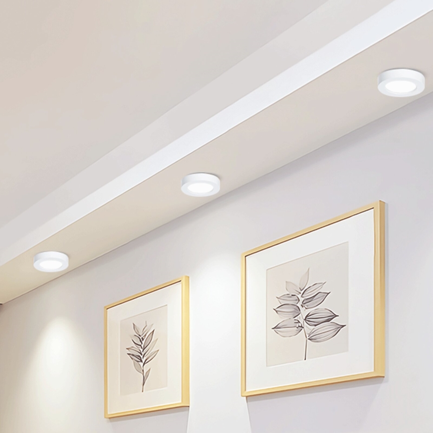 Aigostar - LED Plafonnier LED/12W/230V d. 17,4 cm 6500K blanc