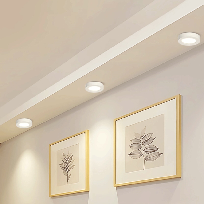Aigostar - LED Plafonnier LED/18W/230V d. 22,6 cm 4000K blanc