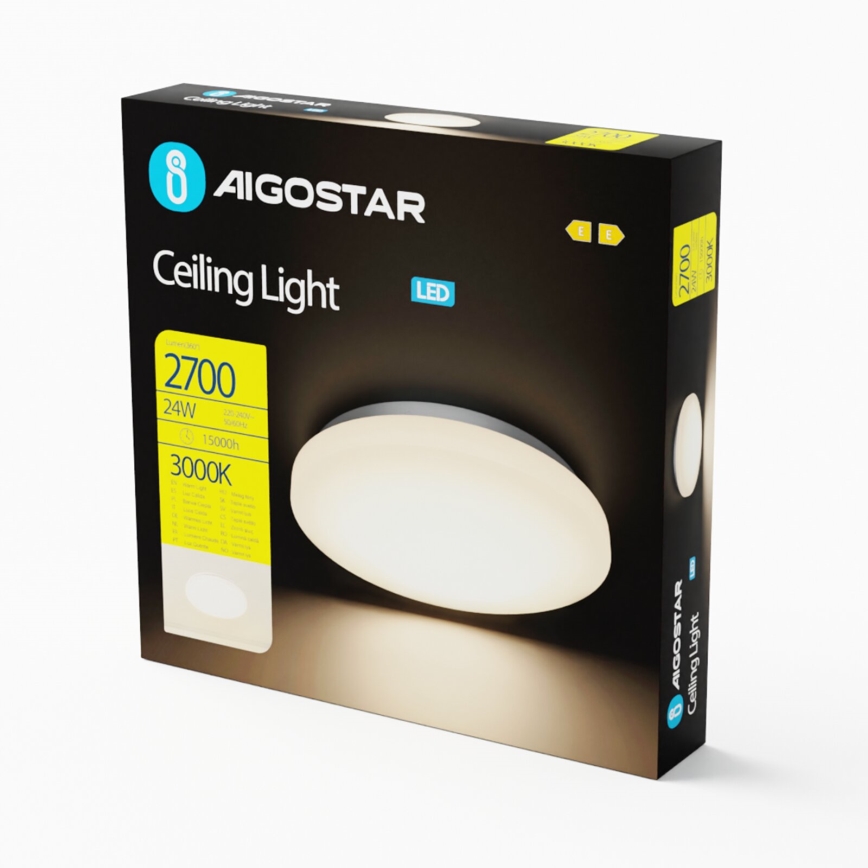 Aigostar - Plafonnier LED/24W/230V 3000K Ø 38 cm