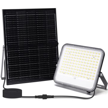 Aigostar - LED Projecteur solaire dimmable LED/200W/3,4V 3000/4000/6500K IP66 16000 mAh + télécommande