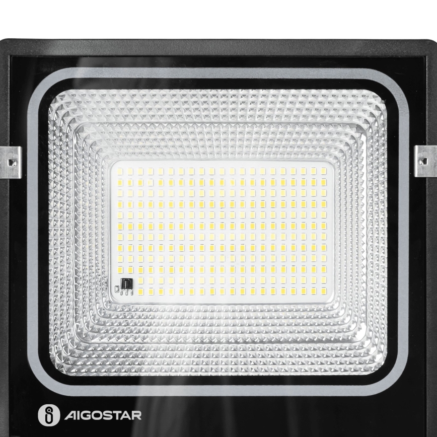 Aigostar - projecteur solaire LED/100W/3,2V 2000mAh 3000K/4000K/6500K IP66 + télécommande