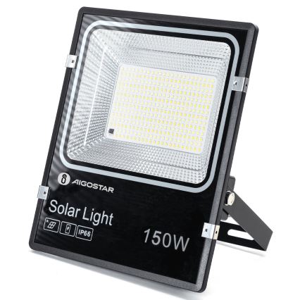 Aigostar - Projecteur solaire à LED LED/150W/3,2V 3000mAh 3000K/4000K/6500K IP66 + télécommande