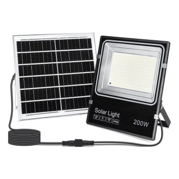 Aigostar - LED projecteur solaire LED/200W/3,2V 3600mAh 3000K/4000K/6500K IP66 + télécommande