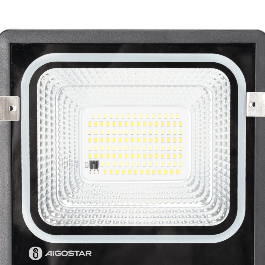 Aigostar - projecteur solaire LED/50W/3,2V 1200mAh 3000K/4000K/6500K IP66 + télécommande
