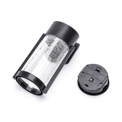Aigostar - LED RGB Applique murale solaire LED/2W/1,2V noir IP44