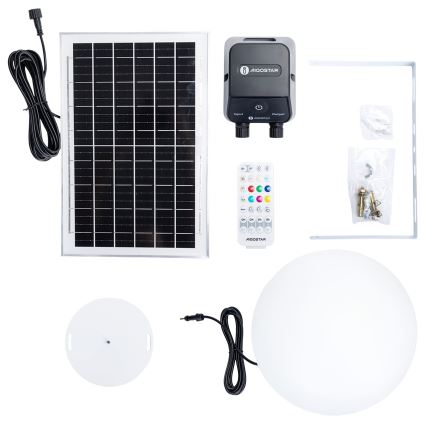 Aigostar - Lampe LED d'extérieur RGBW dimmable MESH LED/35W/3,7V 4000mAh 2700-6500K IP65 Ø 30 cm + télécommande