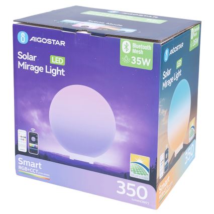 Aigostar - Lampe d'extérieur LED RGBW dimmable MESH LED/35W/3,7V 4000mAh 2700-6500K IP65 Ø 50 cm + télécommande