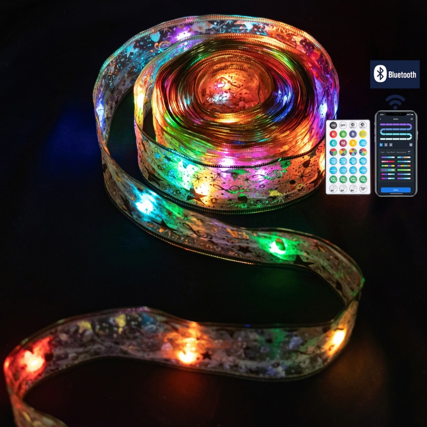 Aigostar - LED RGBICW Guirlande de Noël d'extérieur intelligente MESH 100xLED 10 m IP44 + télécommande