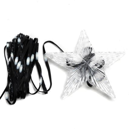 Aigostar - LED RGBICW Guirlande de Noël extérieure intelligente MESH 50xLED 5m IP44 + télécommande