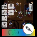 Aigostar - LED RGBY Guirlande de Noël extérieure 120 LED / 8 fonctions 3 x 0,6 m IP44 multicolore + télécommande