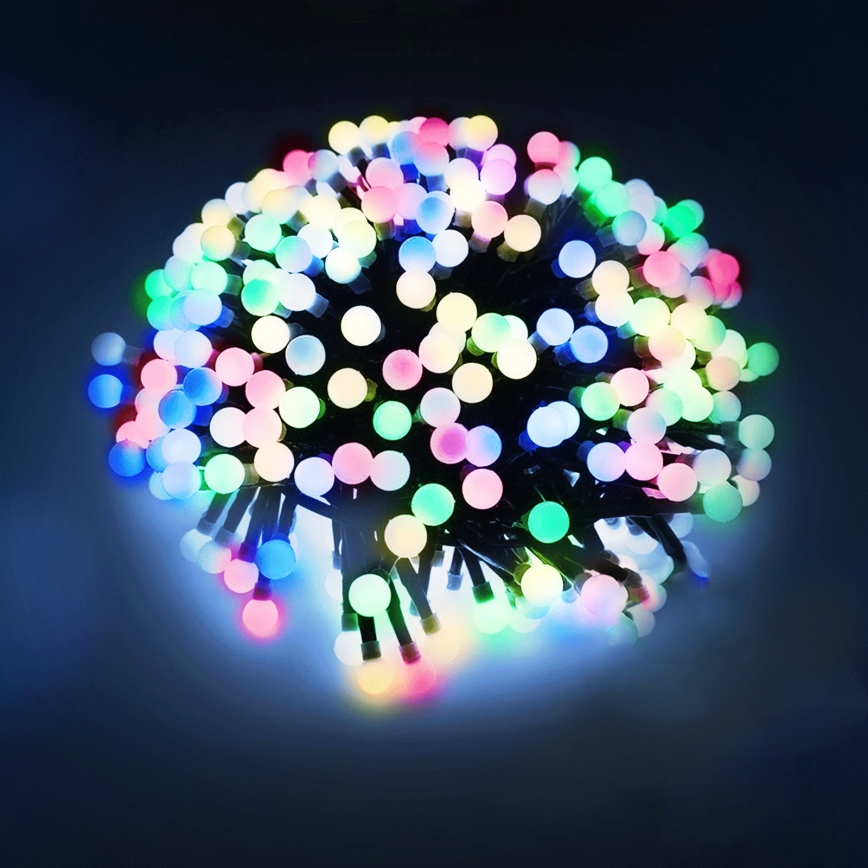 Aigostar - Guirlande décorative LED d'extérieur 100xLED / 8 fonctions, 10 m, IP44, multicolore