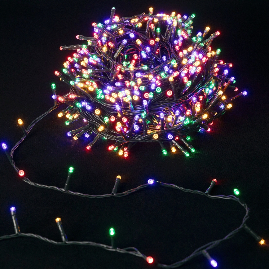 Aigostar - Guirlande lumineuse de Noël d'extérieur LED RGBY, 600 LED, 8 fonctions, 30 m, IP44
