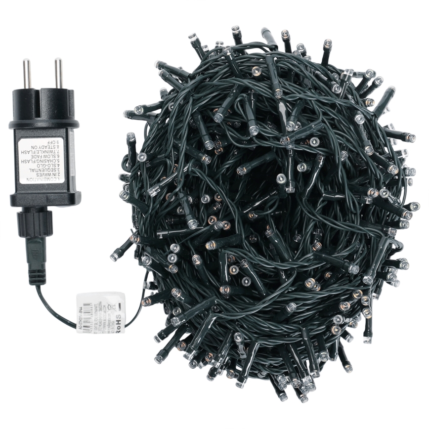 Aigostar - Guirlande lumineuse de Noël d'extérieur LED RGBY, 600 LED, 8 fonctions, 30 m, IP44