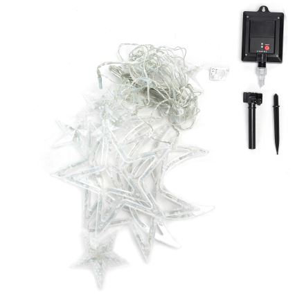 Aigostar - Guirlande solaire de Noël à LED 120xLED/8 fonctions 3x0,6 m 500 mAh IP65 multicolore