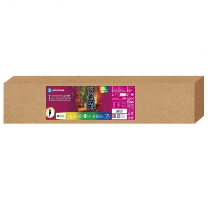Aigostar - Sapin de Noël LED d'extérieur 245xLED/8 fonctions 2,1 m IP44 multicolore
