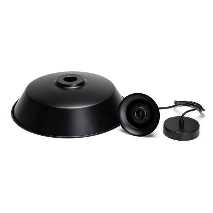 Aigostar - LED suspension sur câble 1xE27/60W/230V Ø 36 cm noire