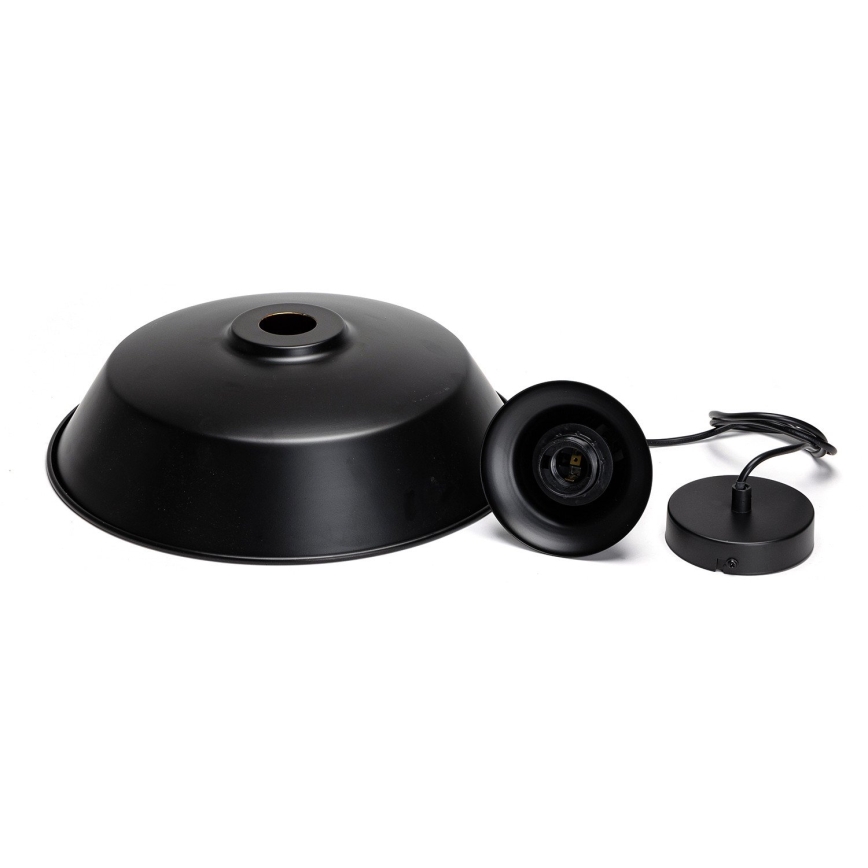 Aigostar - LED suspension sur câble 1xE27/60W/230V Ø 36 cm noire