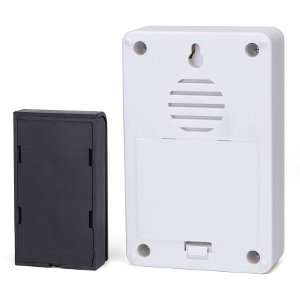 Aigostar - LOT 2x Sonnette sans fil 3xAA/12V IP44 blanc/noir