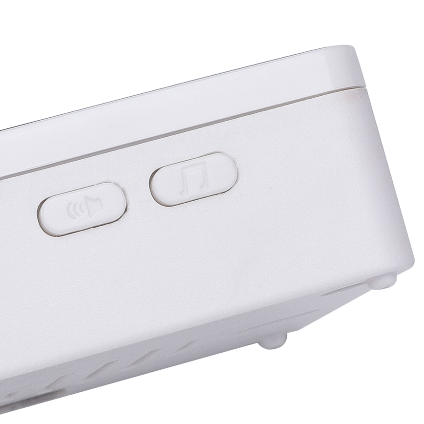 Aigostar - LOT 2x Sonnette sans fil 3xAA/12V IP44 blanc/noir