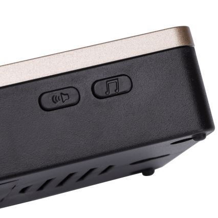 Aigostar - LOT 2x Sonnette sans fil 3xAA/12V IP44 noir