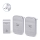 Aigostar - LOT 2x Sonnette sans fil à brancher 230V/12V IP44 argent