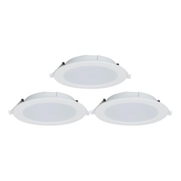 Aigostar - LOT 3x Spot encastrable à intensité variable MESH LED/15W/230V 2700K-6500K d. 17cm