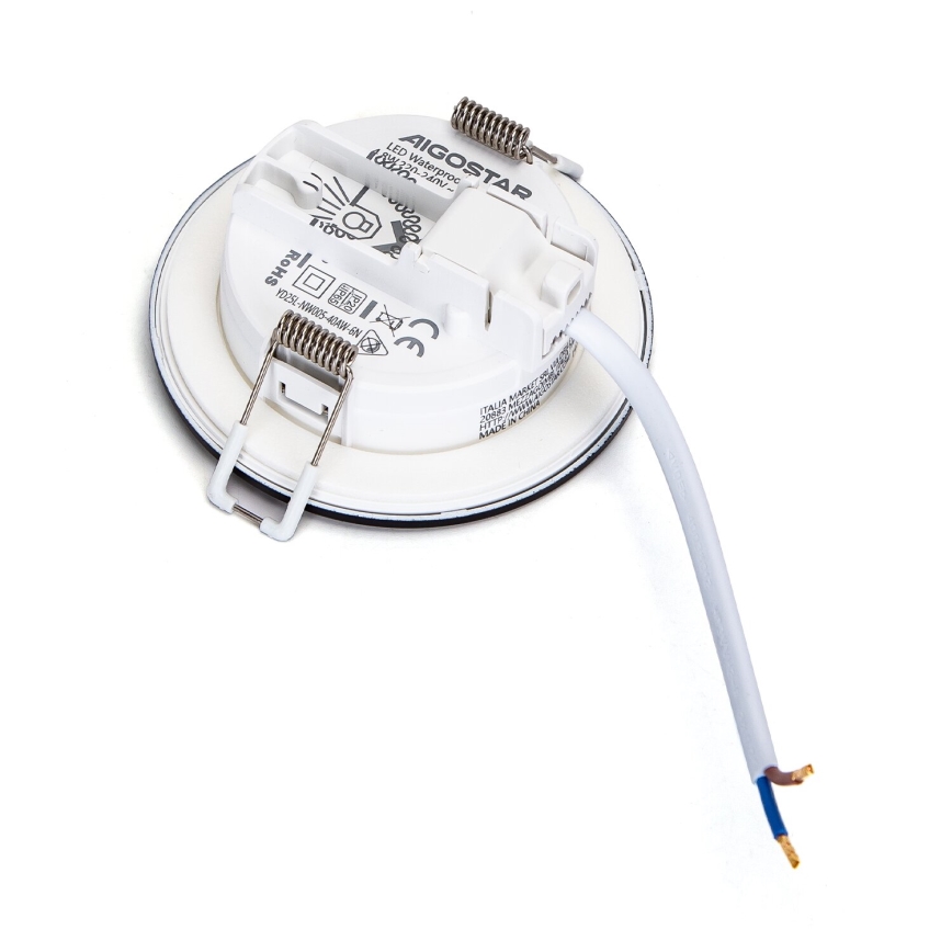 Aigostar - LOT 3x Spot encastrable extérieur LED/4,8W/230V 3000K IP65 noir