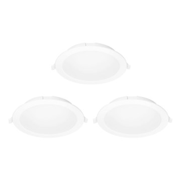Aigostar - LOT 3x Spot encastrable RGBW à intensité variable MESH LED/15W/230V 2700K-6500K d. 17cm