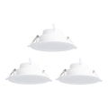 Aigostar - LOT 3x Spot encastrable RGBW à intensité variable MESH LED/9W/230V 2700K-6500K d. 14,5cm