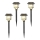 Aigostar - LOT 4x Lampe solaire RGB LED/0,2W/2V IP44