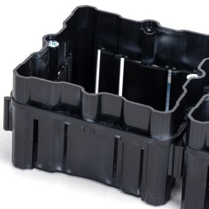 Aigostar - Lot de 2 boîtes d'encastrement pour montage encastré, noires