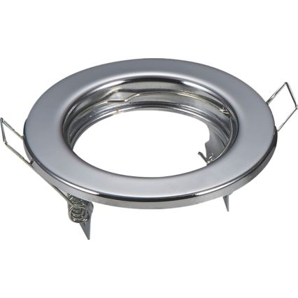 Aigostar - LOT de 2 cadres pour spot encastré GU10 Ø 8 cm chromé brillant