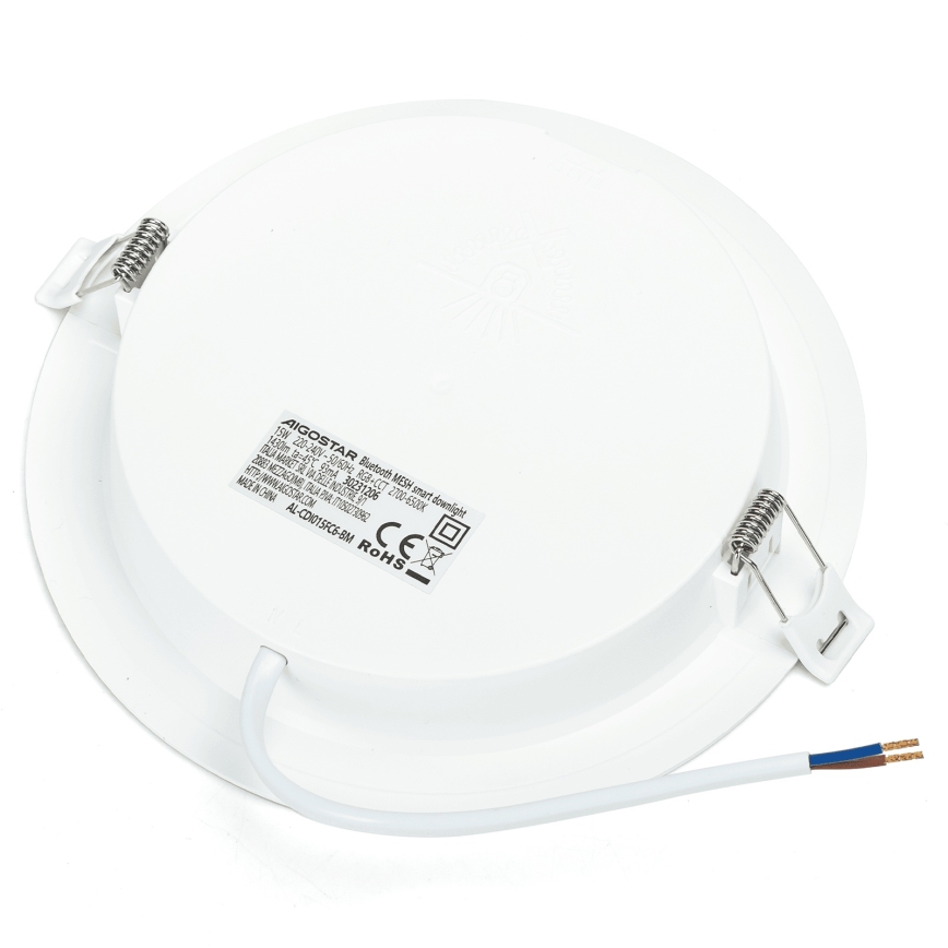 Aigostar - Lot de 2 luminaires encastrés LED RGBW dimmables MESH LED/15W/230V 2700K-6500K