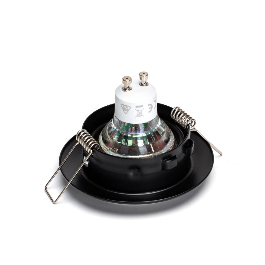 Aigostar - Lot de 3 spots encastrables LED 1xGU10/4,5W/230V 6500K noirs