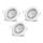 Aigostar - Lot de 3 spots encastrés LED 1xGU10/4,5W/230V 6500K blanc