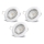 Aigostar - Lot de 3 spots LED encastrés 1x GU10/4,5W/230V 4000K blanc