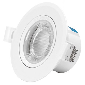 Aigostar - Luminaire encastré LED / 5W / 230V 4000K Ø 8,5 cm blanc