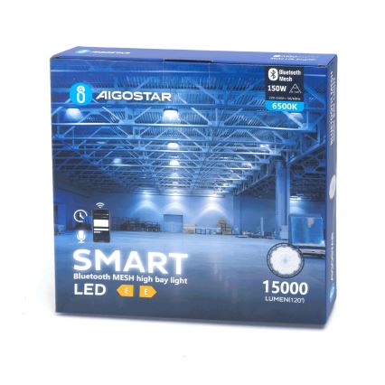 Aigostar - Luminaire industriel extérieur à intensité variable MESH High Bay LED/150W/230V 6500K IP65